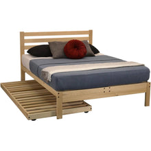 Load image into Gallery viewer, Queen size Solid Wood Platform Bed Frame with Slatted Headboard - Made in USA
