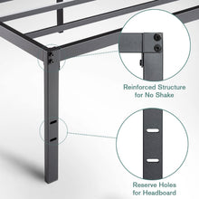 Load image into Gallery viewer, Queen 18-inch Metal Platform Bed Frame with Under-Bed Storage Space