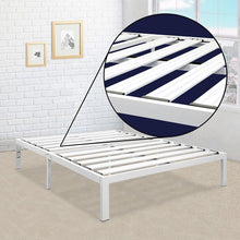 Load image into Gallery viewer, Queen size Heavy Duty Metal Platform Bed Frame in White