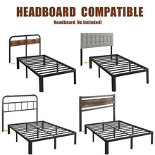 Load image into Gallery viewer, Queen Heavy Duty Metal Bed Frame with Round Edge Legs - 2,000 lb. Max Weight