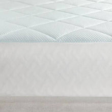 Load image into Gallery viewer, Queen size Washable Quilted Mattress Pad with Elastic Fitted Skirt