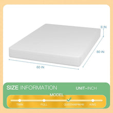 Load image into Gallery viewer, Queen size 8-inch Thick Medium Firm Cool Gel Memory Foam Mattress