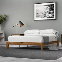 Load image into Gallery viewer, Queen Simple Modern Solid Wood Platform Bed Frame - 700 lb. Weight Capacity