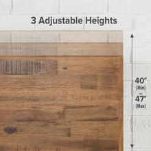 Load image into Gallery viewer, Queen Solid Wood Modern Platform Bed Frame with Adjustable Height Headboard