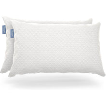 Load image into Gallery viewer, Set of 2 Queen Shredded Memory Foam Pillows with Luxury Bamboo Breathable Cover