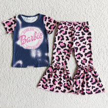 Load image into Gallery viewer, Bleached party shirt leopard bell bottom pants outfits
