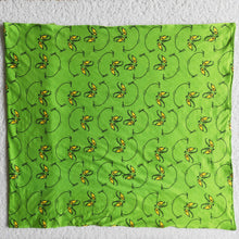 Load image into Gallery viewer, Green face print milk silk and minky baby girls Christmas blankets