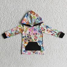 Load image into Gallery viewer, Girl Long Sleeve mouse park pocket hoodie