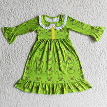 Load image into Gallery viewer, Maxi girls green face Christmas night gown