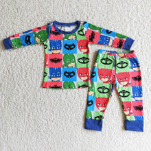 Load image into Gallery viewer, Cute hero long sleeve pants boy pajamas
