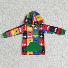 Load image into Gallery viewer, Colorful plaid boy hoodie