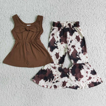 Load image into Gallery viewer, Brown Cow Bells Pants Outfit