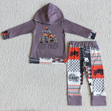 Load image into Gallery viewer, Got mud hoodie patchwork pants boy boutique clothing