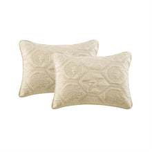 Load image into Gallery viewer, Queen Coastal Beach Starfish Seashells Seahorse Sand Tan 3-Piece Quilt Set