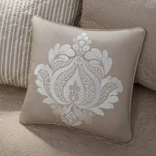 Load image into Gallery viewer, 6-Piece Country Cottage Quilted Khaki Reversible Day Bed Cover Set