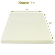 Load image into Gallery viewer, Queen size 3-inch Thick Soft Comfort Foam Mattress Topper