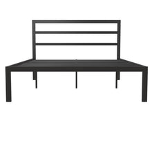 Load image into Gallery viewer, Queen Black Metal Platform Bed Frame with Headboard Included