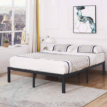 Load image into Gallery viewer, Queen Heavy Duty Metal Platform Bed Frame with Wood Slats 3,500 lbs Weight Limit