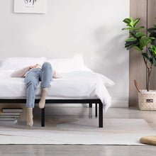 Load image into Gallery viewer, Queen Heavy Duty Metal Platform Bed Frame with Wood Slats 3,500 lbs Weight Limit