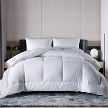 Load image into Gallery viewer, Queen Size All Seasons Soft White Polyester Down Alternative Comforter