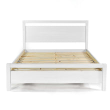 Load image into Gallery viewer, Queen Size FarmHouse Traditional Rustic White Platform Bed
