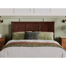 Load image into Gallery viewer, Queen size Traditional Style Headboard in Walnut Wood Finish