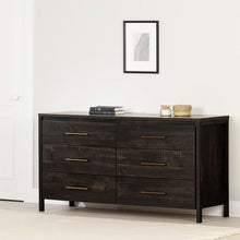 Load image into Gallery viewer, Modern Java 6 Drawer Double Dresser