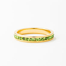 Load image into Gallery viewer, Tessa Peridot Crystal Eternity Band