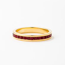 Load image into Gallery viewer, Tessa Garnet Crystal Eternity Band