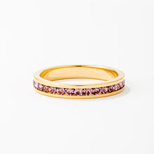 Load image into Gallery viewer, Tessa Lavender Crystal Eternity Band