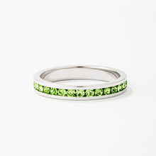 Load image into Gallery viewer, Tessa Peridot Crystal Eternity Band