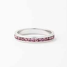 Load image into Gallery viewer, Tessa Lavender Crystal Eternity Band