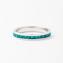Load image into Gallery viewer, Tessa Turquoise Crystal Eternity Band