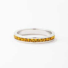 Load image into Gallery viewer, Tessa Topaz Crystal Eternity Band