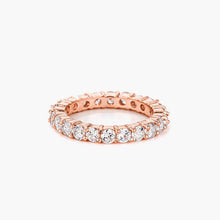 Load image into Gallery viewer, Caroline 4.1ct CZ Rose Gold Plated Classic Eternity Band