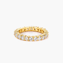 Load image into Gallery viewer, Grace 4.1ct CZ 14k Gold Classic Eternity Band