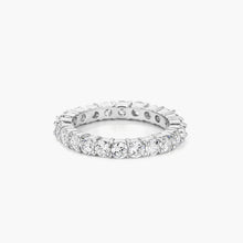 Load image into Gallery viewer, Caroline 4.1ct CZ White Gold Rhodium Classic Eternity Band