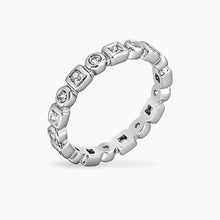Load image into Gallery viewer, Katrina 1ct CZ White Gold Rhodium Eternity Band