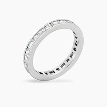 Load image into Gallery viewer, Kinna 2.5ct CZ White Gold Rhodium Eternity Band