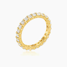Load image into Gallery viewer, Grace 4.1ct CZ 14k Gold Classic Eternity Band
