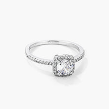 Load image into Gallery viewer, Josephine 2ct CZ White Gold Rhodium Vintage Micro Pave Engagement Ring