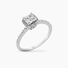 Load image into Gallery viewer, Josephine 2ct CZ White Gold Rhodium Vintage Micro Pave Engagement Ring