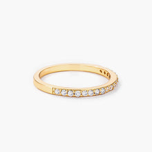Load image into Gallery viewer, Rina 0.11ct CZ 14k Gold Delicate Band Ring