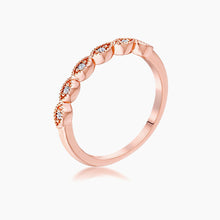 Load image into Gallery viewer, Rose Gold Plated Sextus Marquise Delicate Stackable Ring