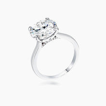 Load image into Gallery viewer, 5Ct Rhodium Britney Round Solitaire Engagement Ring