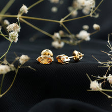 Load image into Gallery viewer, Natural 1.48 Carat Marquise Cut Citrine Stud Earrings