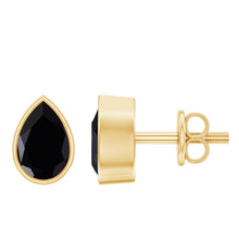 Load image into Gallery viewer, Pear Shaped 1.5 Carat Lab Grown Black Diamond Stud Earrings for Women