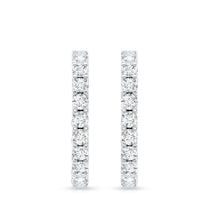 Load image into Gallery viewer, Lab Grown Diamond Hoop Earrings with Screw Back