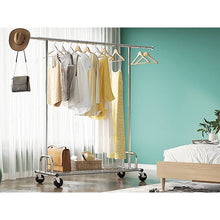 Load image into Gallery viewer, Heavy Duty Metal Clothing Bar Garment Rack on Lockable Casters - 450lb Capacity