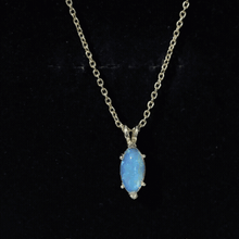 Load image into Gallery viewer, Yellow Gold Plated 1 Carat Marquise Ethiopian Opal Pendant Necklace with Chain
